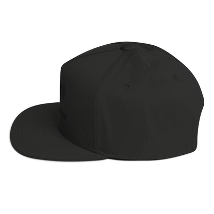 Flat Bill Cap - Stealth Grouper Logo