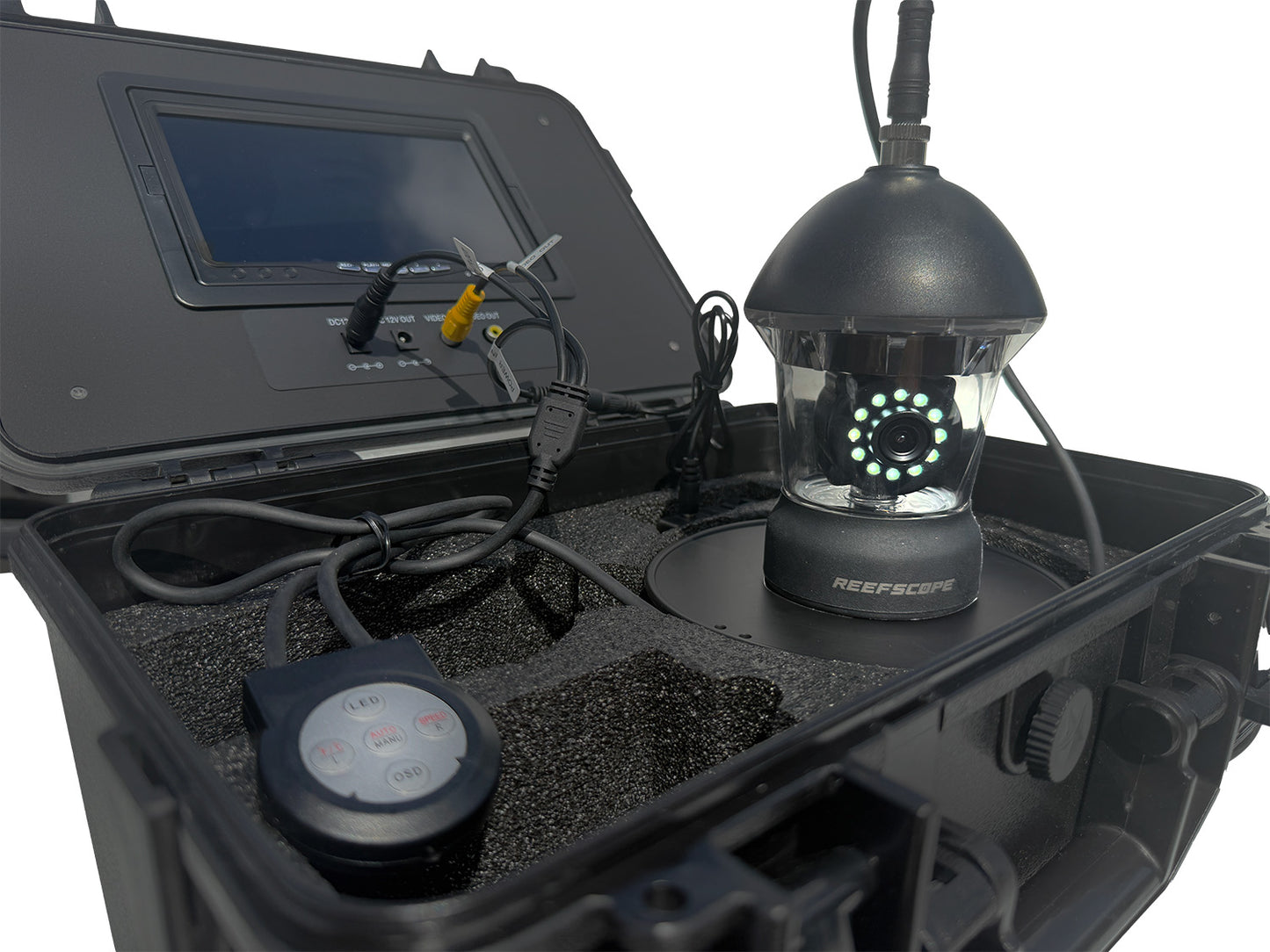 Scout 360 Kit - Deployable Dropdown Camera Underwater Live Video System 7" Monitor - 50m cable (164ft)